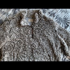 Vintage Fluffy half zip up
